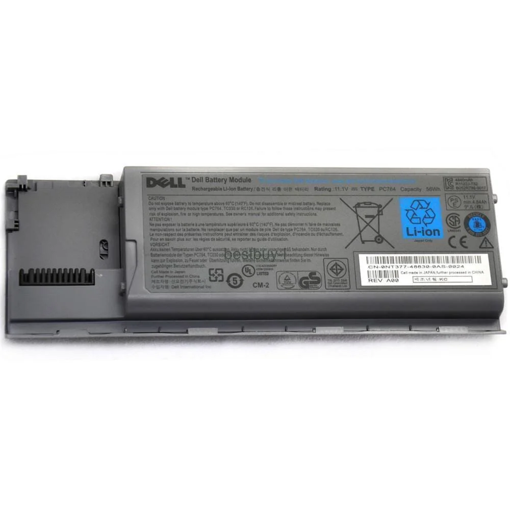 Dell Latitude D610 D620 D630 D630C D630N D631 D640 D510 M2300 56Wh Battery PC764 Replacement Laptop Battery